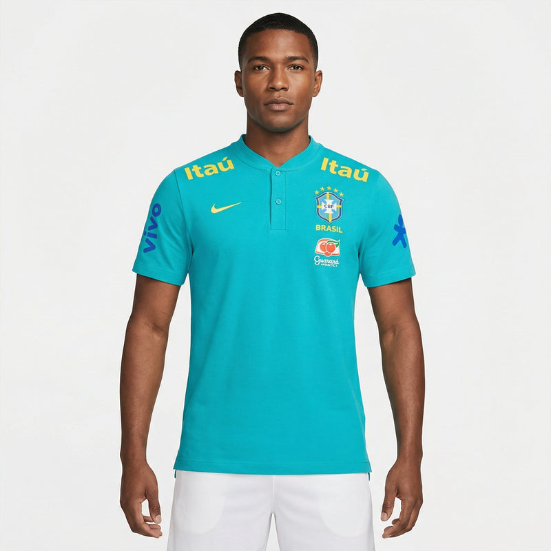 Camisa Nike Brasil 2021/22 Pré-Jogo Masculina Torcedor